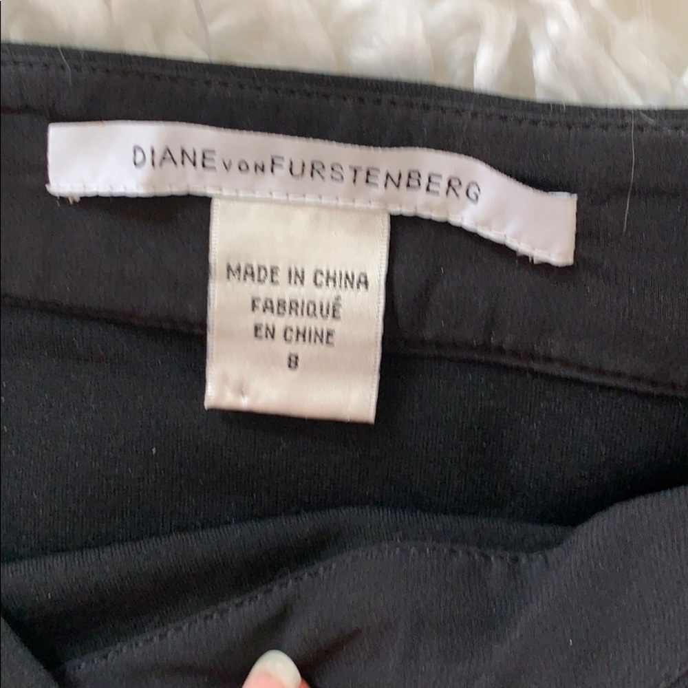 Black Pencil Diane von Furstenberg Skirt Sz 8 - Picture 4 of 8